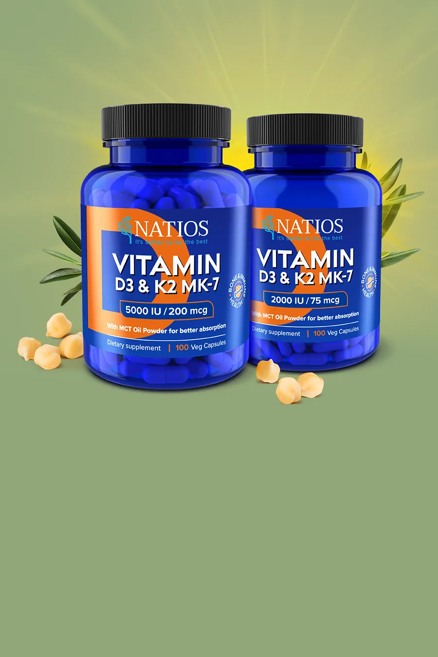 Natios Vitamin D3 K2